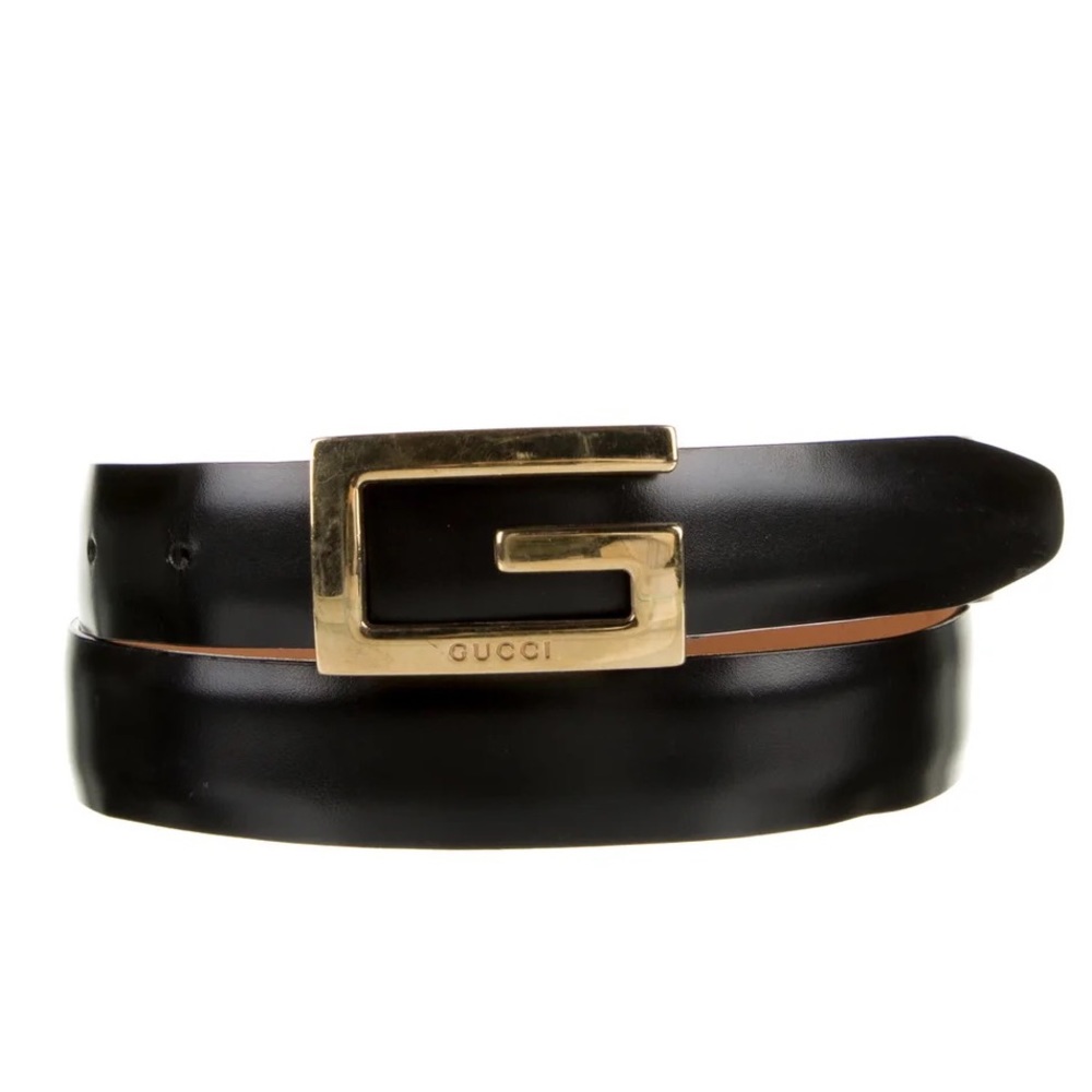 Gucci Black Leather Belt XXS Women